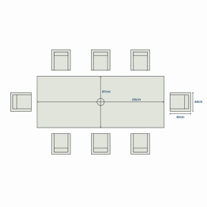 Kingston 8 Seat Dining Set
